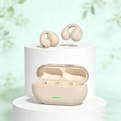 wireless air conduction headphones clip ear bluetooth earbuds with mic