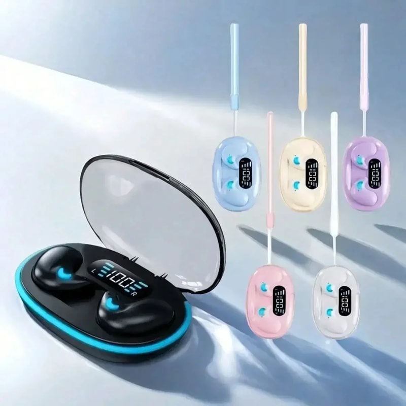 Sleeping Bluetooth Earbuds Wireless Waterproof Earphones with Mic