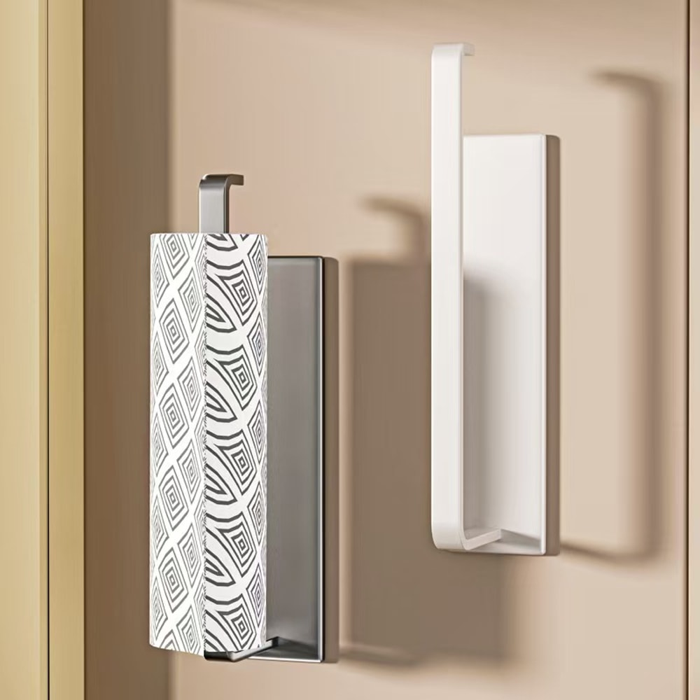Magnetic Paper Towel Holder For Fridge No Drill Space Saving Kitchen Organizer 4