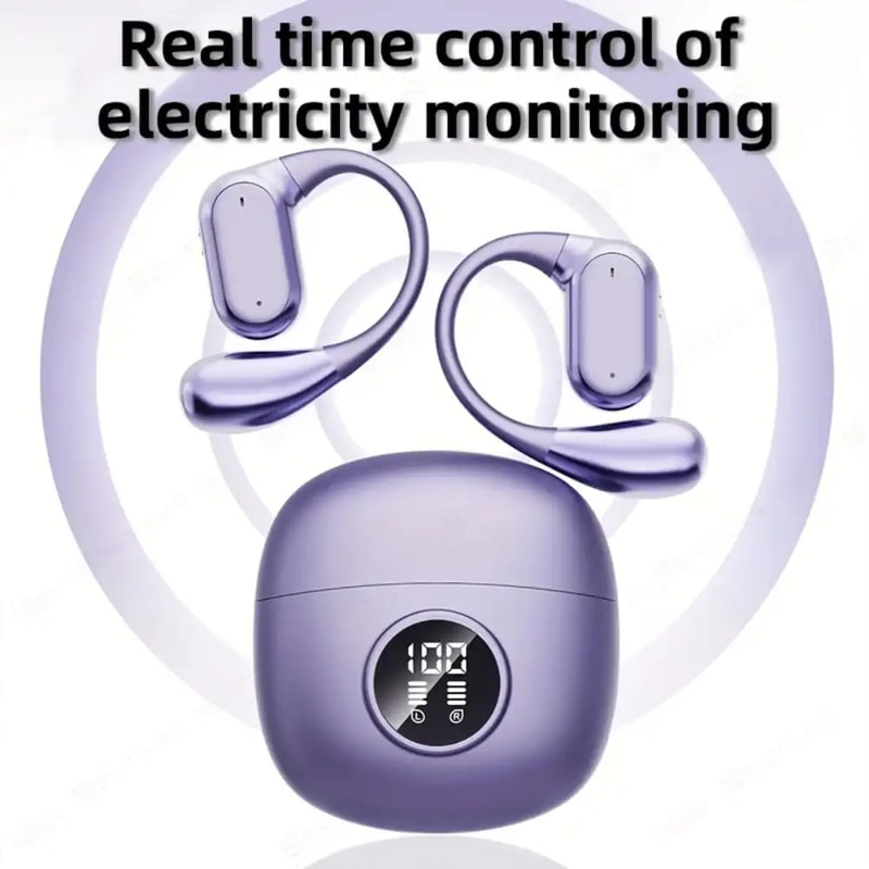 Clip On Wireless Earbuds Open Ear TWS Sports Headphones