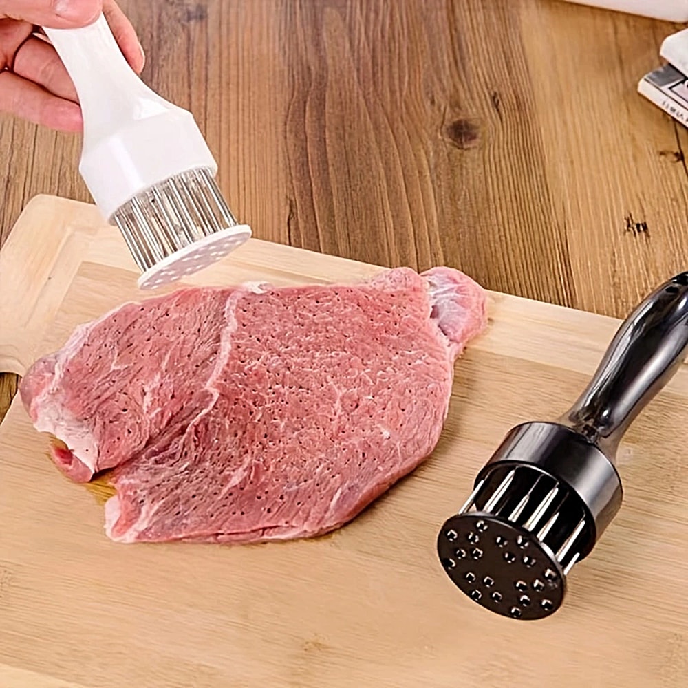 Stainless Steel Meat Tenderizer Tool For Juicy Steak Chicken And BBQ 4