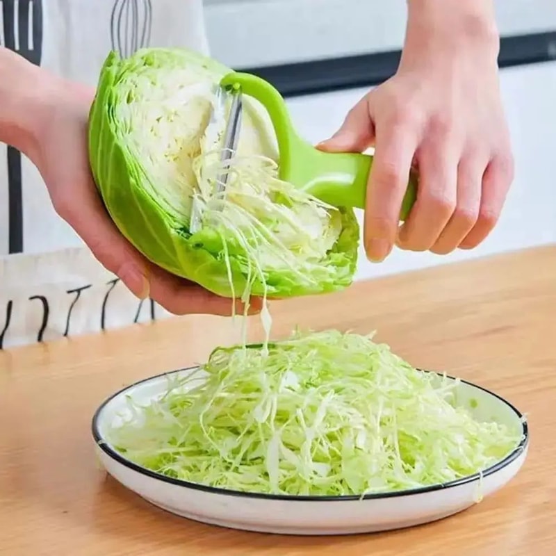 Stainless Steel Wide Mouth Vegetable Peeler And Cabbage Slicer 1