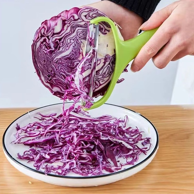 Stainless Steel Wide Mouth Vegetable Peeler And Cabbage Slicer 2