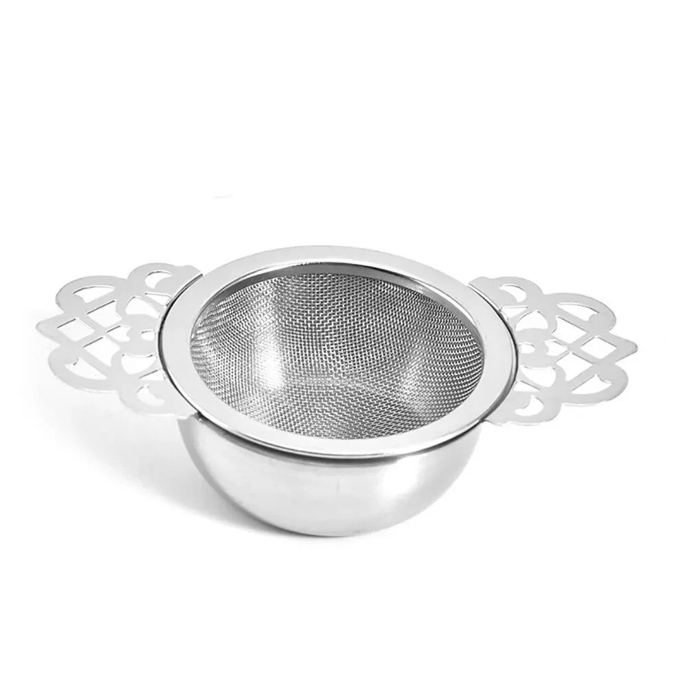 Double Ear Stainless Steel Tea Infuser Fine Mesh Strainer