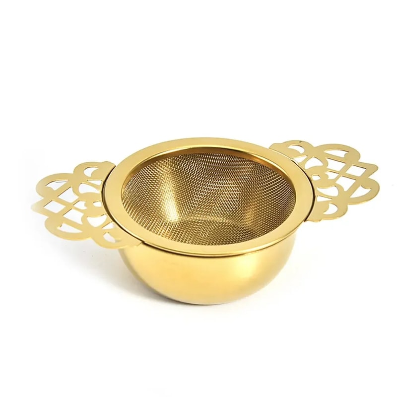 Double Ear Stainless Steel Tea Infuser Fine Mesh Strainer