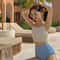 High Waist Split Bikini Set Womens Two Piece Swimsuit