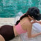 High Waist Split Bikini Set Womens Two Piece Swimsuit