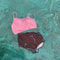 High Waist Split Bikini Set Womens Two Piece Swimsuit