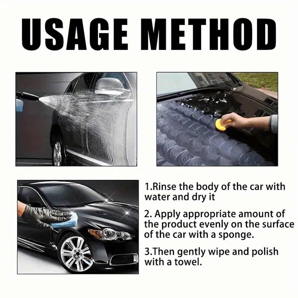 Black Car Wax with Ceramic Paint Protection for Gloss and Scratch Resistance