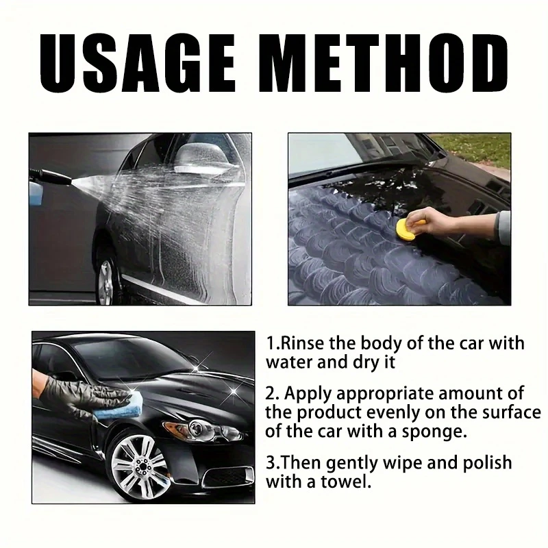 Black Car Wax with Ceramic Paint Protection for Gloss and Scratch Resistance