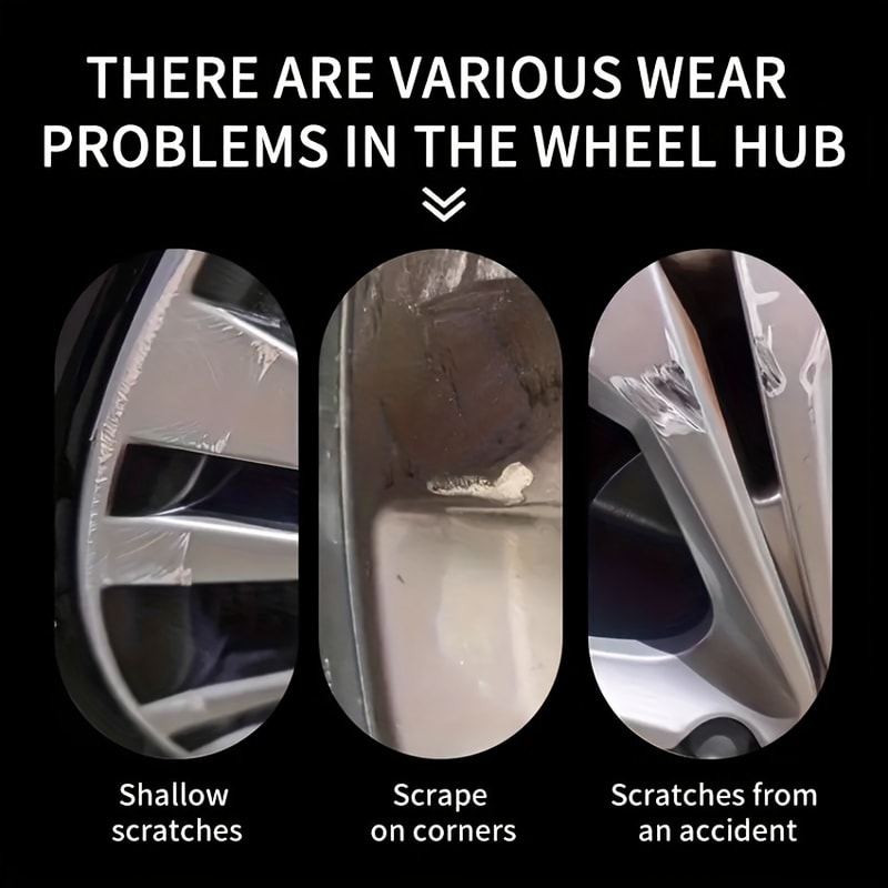 Car Wheel Hub Scratch Repair Kit For Alloy Rim Polishing And Rust Removal 4