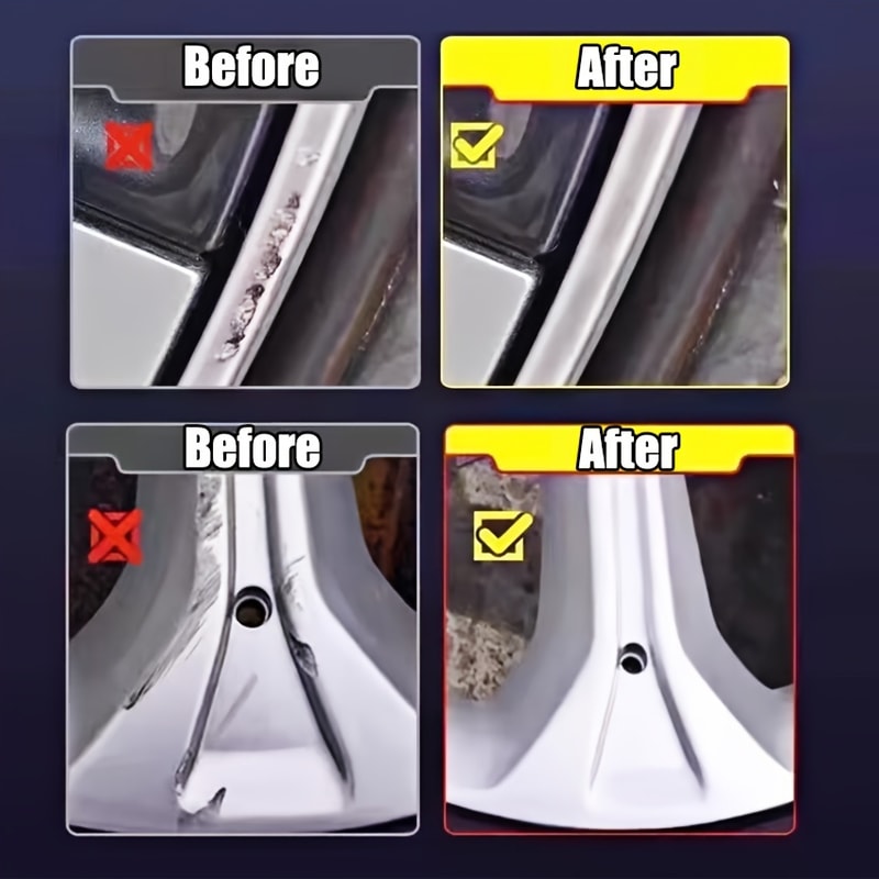 Car Wheel Hub Scratch Repair Kit For Alloy Rim Polishing And Rust Removal 5