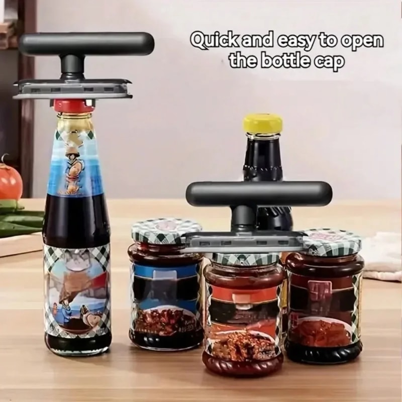 Adjustable Stainless Steel Jar Opener for Weak Hands