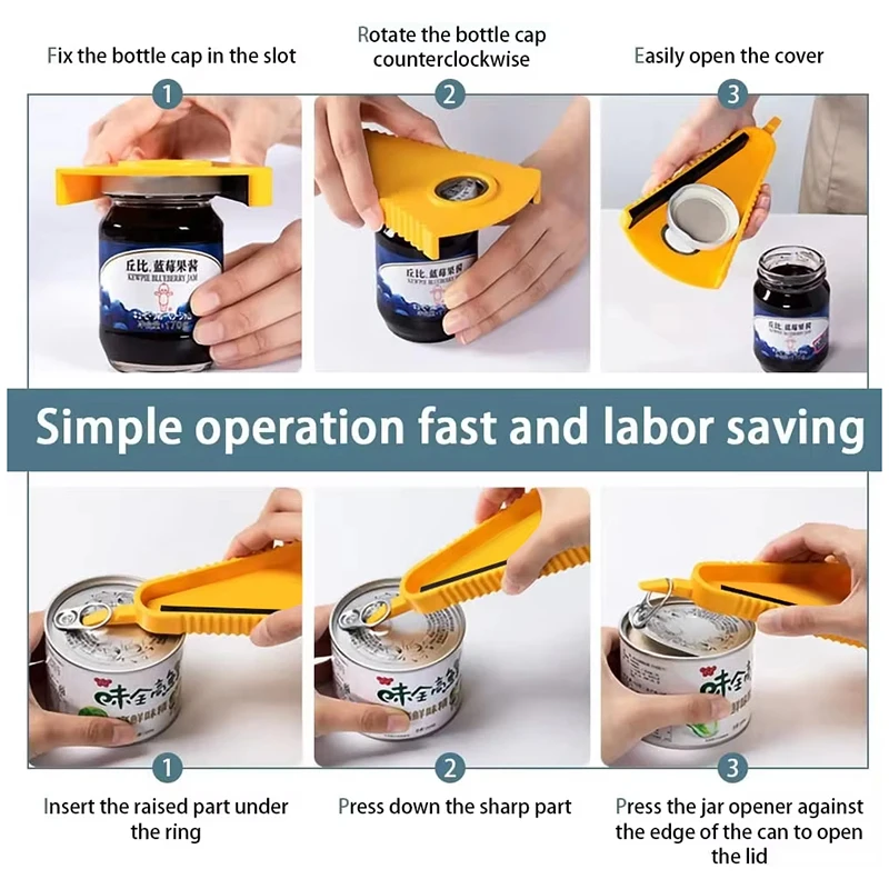 Easy Grip Multifunctional Can Opener Bottle and Jar Opener