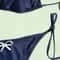Solid Color Triangle Bikini Set Low Waist Bandage Swimwear 2