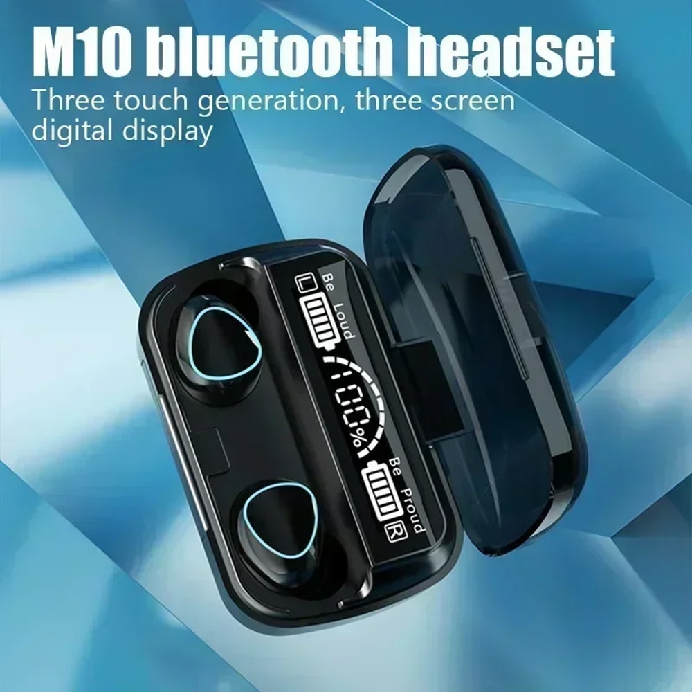 TWS Bluetooth Earbuds with LED Display and HiFi Stereo Sound
