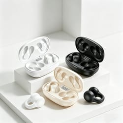 wireless bluetooth earbuds with noise reduction and power display