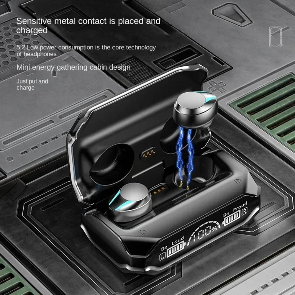 TWS Wireless Bluetooth Earphones with Noise Reduction and Waterproof Design