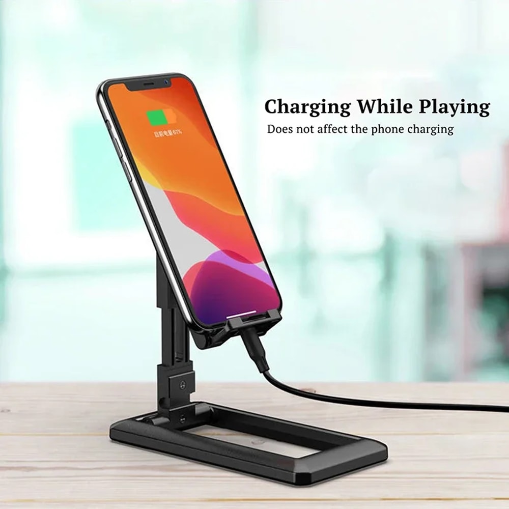 Foldable Desktop Phone Stand Adjustable Tablet Holder For Home Office And Travel 3