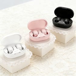 wireless bluetooth earbuds high fidelity hifi stereo sport headphones with built in mic