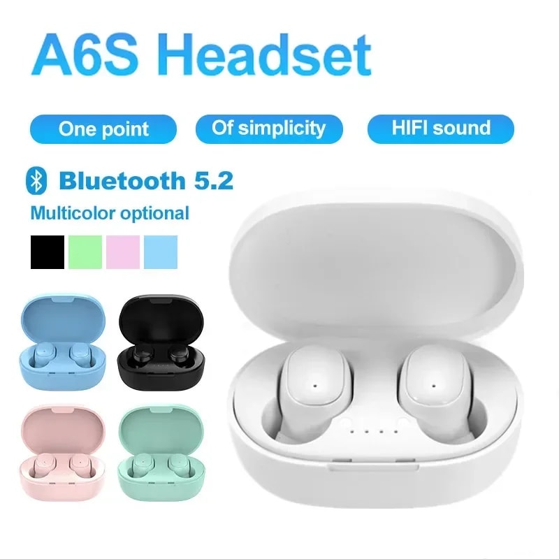 Wireless Bluetooth Earbuds High Fidelity HiFi Stereo Sport Headphones with Built in Mic