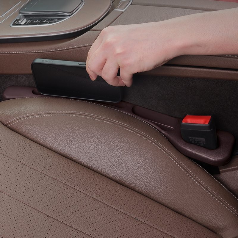 Car Seat Gap Filler Organizer With Seat Gap Storage Grooves 0