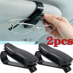 universal car sunglasses holder sun visor glasses clip and card organizer