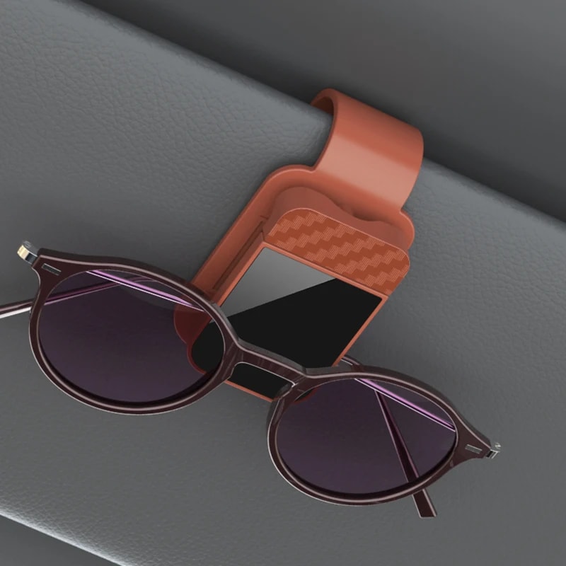 Car Sun Visor Sunglasses Clip Holder for Glasses Cards and Tickets