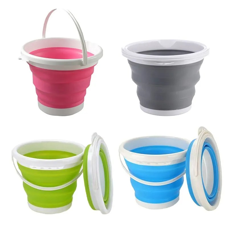 Collapsible Bucket Portable Folding Water Bucket For Camping Car Wash And Fishing 0