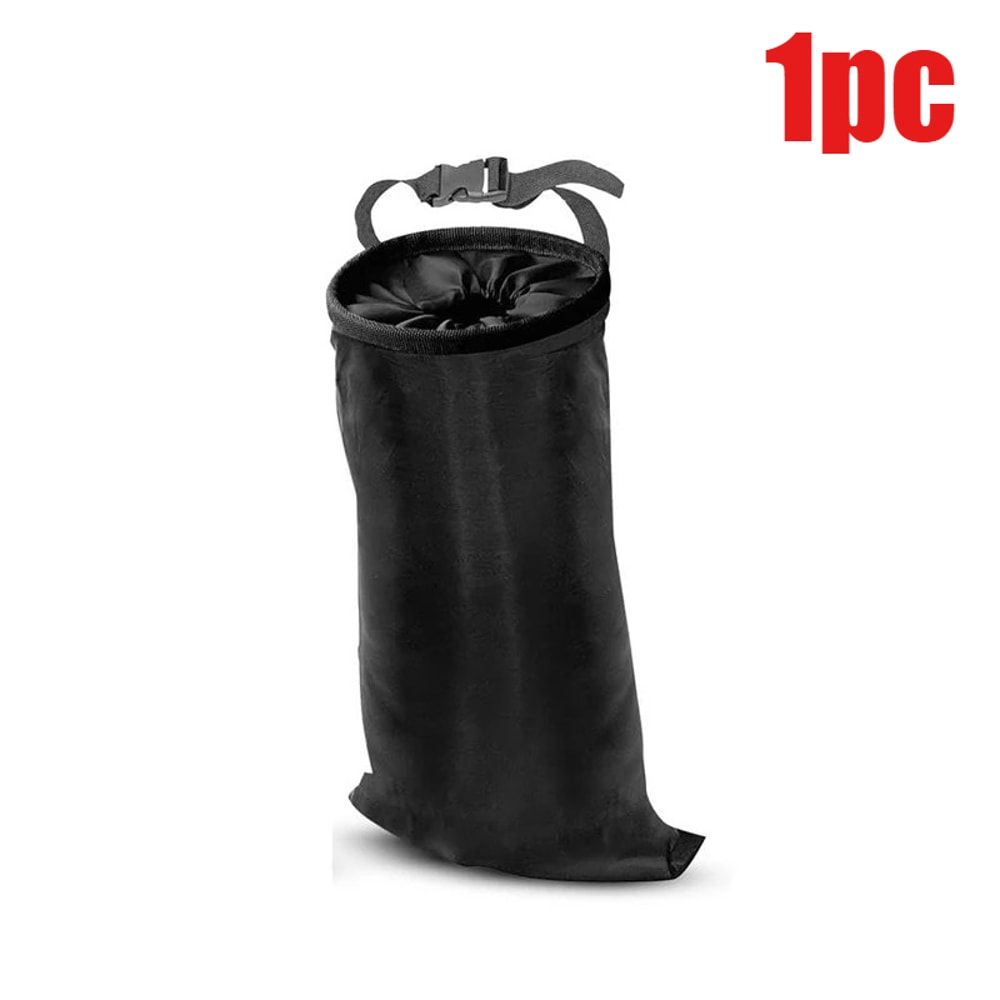 Hanging Car Trash Bag Back Seat Headrest Garbage Can