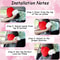 Pink Heart Car Headrest Pillow With Angel Wings Cute Neck Support Cushion 2