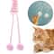 Interactive Cat Wand Toy with Spring Rope Plush Ball for Indoor Play