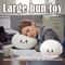 Cute Giant Dumpling Plush Squishy Pillow for Stress Relief and Cozy Room Decor