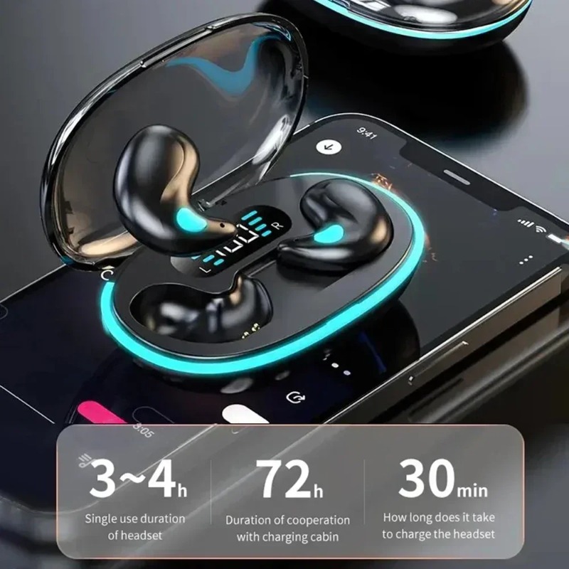 Invisible Sleep Wireless Earbud Mini Bluetooth Waterproof Headphone