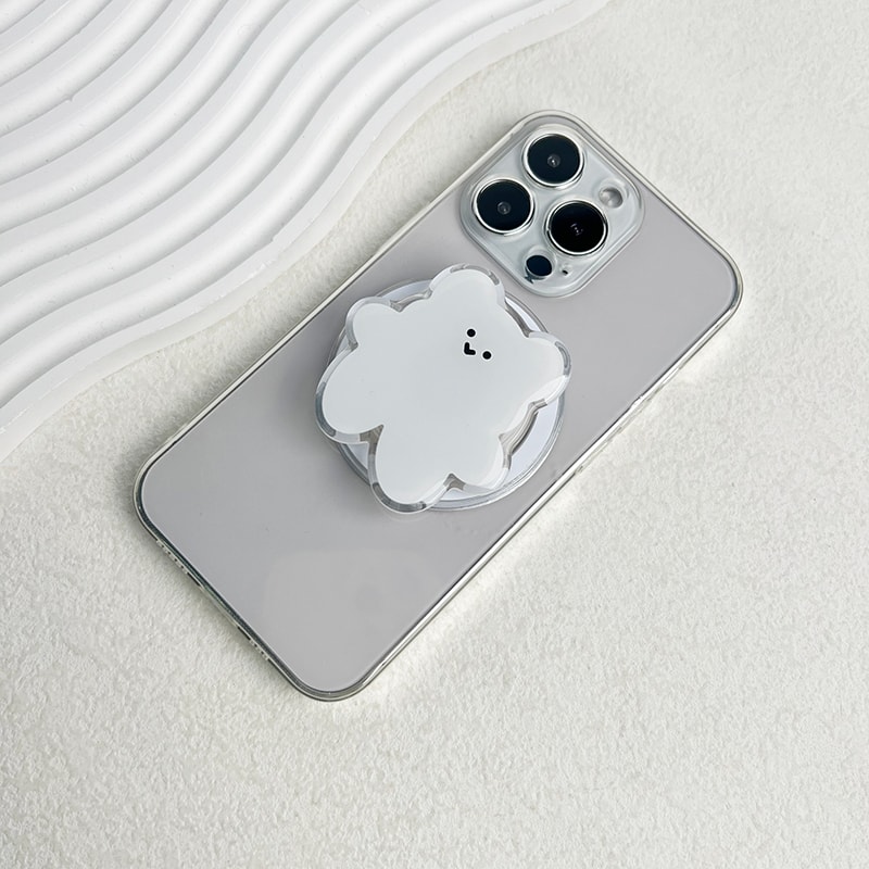 Cartoon Bear MagSafe Phone Grip Folding Magnetic Ring Holder