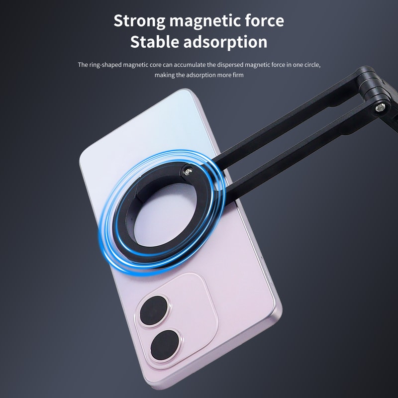 Portable Magnetic Phone Stand Carabiner Holder For Travel Hiking And Hands Free Viewing 2