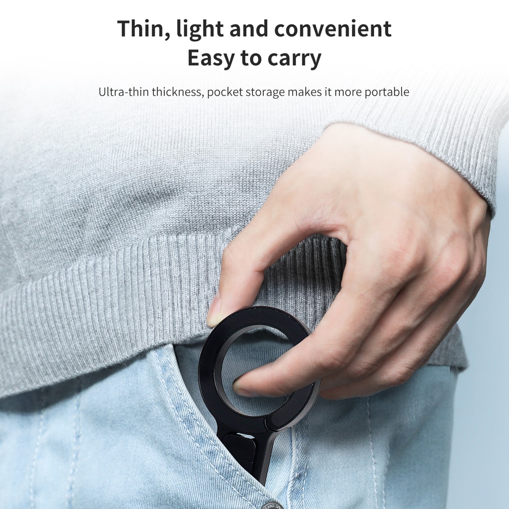 Portable Magnetic Phone Stand Carabiner Holder For Travel Hiking And Hands Free Viewing 4