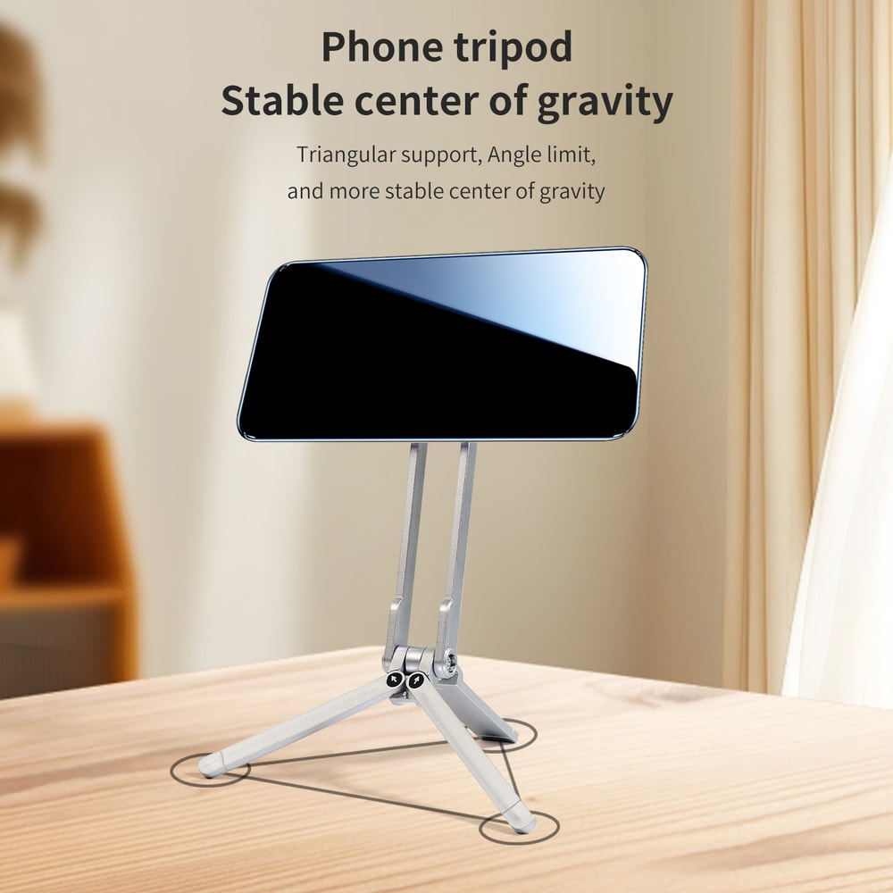 Portable Magnetic Phone Stand Carabiner Holder For Travel Hiking And Hands Free Viewing 5