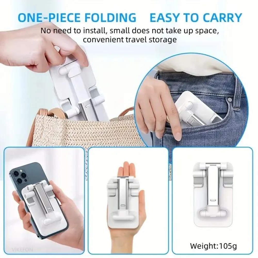 Adjustable Foldable Phone Holder Stand for Desk and Tablet Use