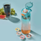 Flavored Water Bottle with Flavor Pods and Straw for Zero Sugar Hydration