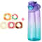 Flavored Water Bottle with Flavor Pods and Straw for Zero Sugar Hydration