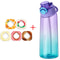Flavored Water Bottle with Flavor Pods and Straw for Zero Sugar Hydration