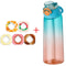 Flavored Water Bottle with Flavor Pods and Straw for Zero Sugar Hydration