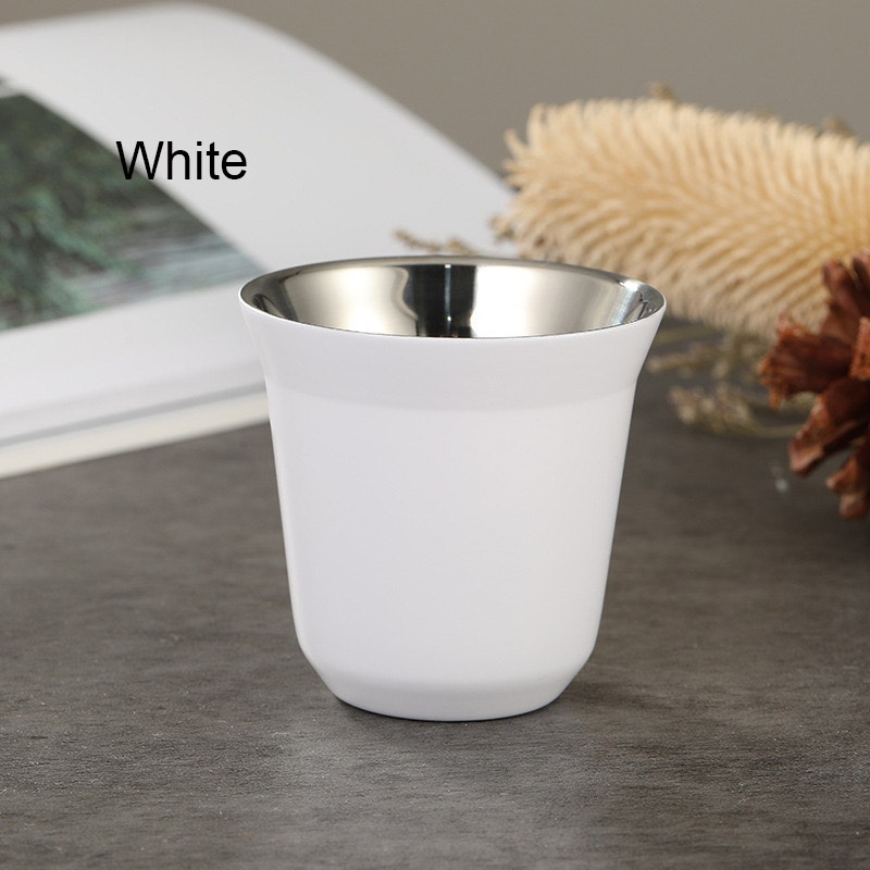 Capsule Stainless Steel Coffee Cup Double Wall Portable Water Cup