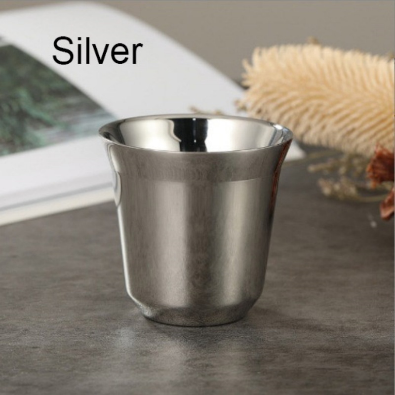 Capsule Stainless Steel Coffee Cup Double Wall Portable Water Cup