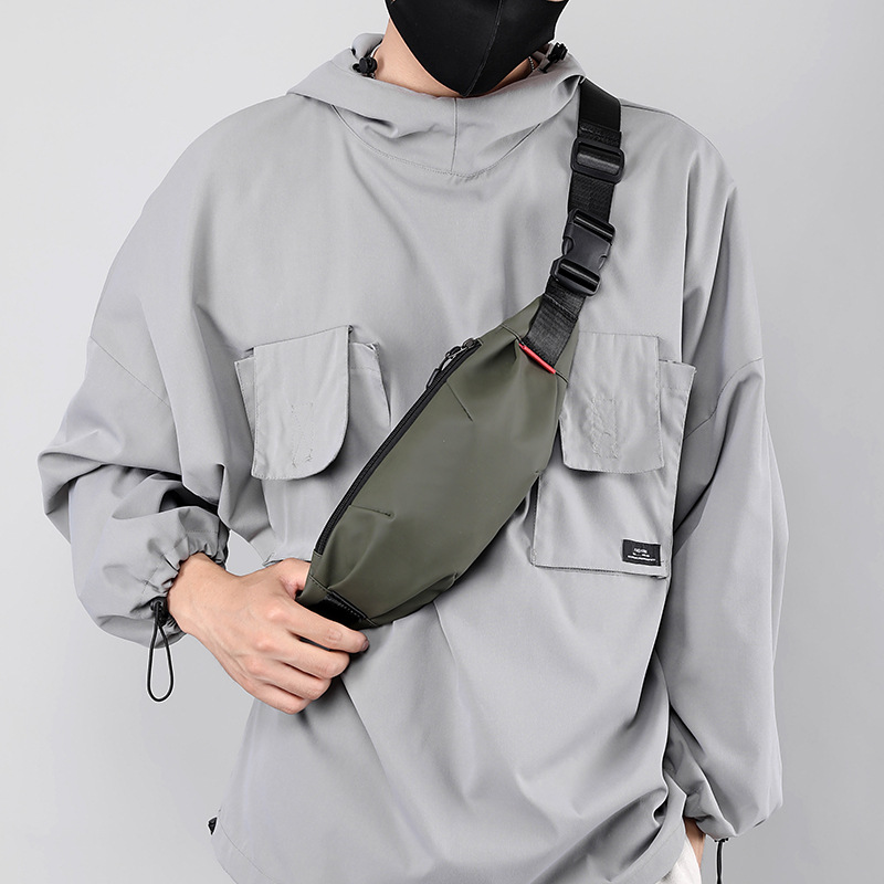 Waterproof Crossbody Waist Bag For Men Fashionable Lightweight Durable Chest Bag For College Stude 2