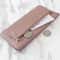 Genuine Leather Women's Long Wallet Multifunctional Cowhide Zipper Card Holder & Coin Purse