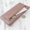 Genuine Leather Women's Long Wallet Multifunctional Cowhide Zipper Card Holder & Coin Purse