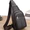 Luxury Chest Pack Men Crossbody Bag PU Leather Sling Bag For Travel 0