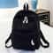 Corduroy School Backpack For Teenage Girls Trendy Striped Rucksack Travel Shoulder Bag 5